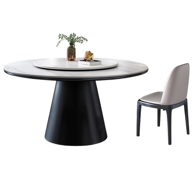 豫龙都 岩板餐桌 一桌六椅 套