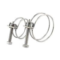 伟鹏双兴 不锈钢双钢丝喉箍卡箍管卡 170-180mm 个