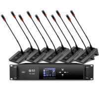 惠度(HuiDu)HD-8800S专业有线手拉手会议麦克风讨论型阵列工程会议话筒会议室桌面设备鹅颈款一拖六