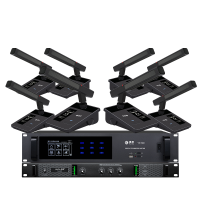 惠度(HuiDu)YH-680专业有线手拉手会议麦克风视像自动追踪系统话筒讨论型桌面式方管话筒一拖十