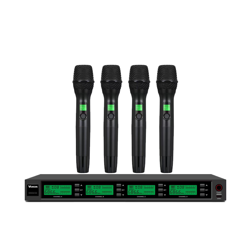 VOKON 沃云 无线话筒[一拖四主机+手持话筒]VT-T905