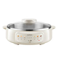 苏泊尔(SUPOR)电饼铛 电饼档家用 单面煎饼锅加大烙饼锅早餐机煎烤机电火锅两档火力 涂层304不锈钢JT30A819