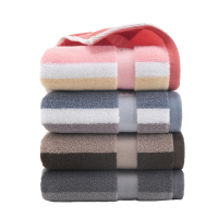 斜月三星纯棉毛巾男士洗脸巾成人家用洗澡亲肤柔软吸水全棉面巾