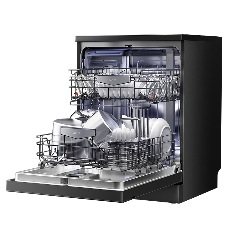 华帝(vatti)变频洗碗机15套嵌入式洗消一体 105℃热风烘干+5万帕高水压全域洗家用杀菌一级水效独立式iD1000