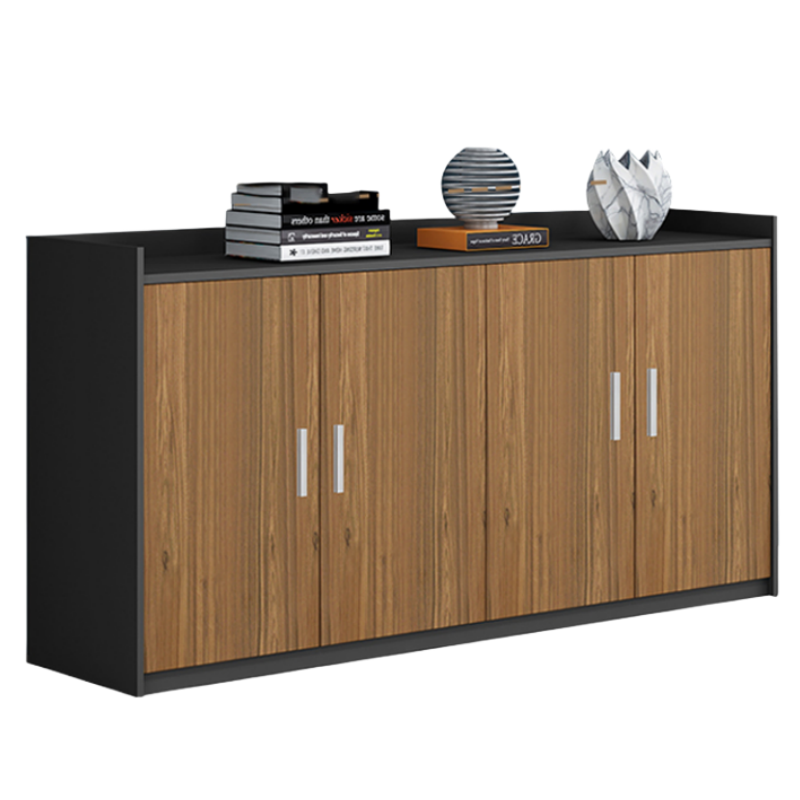 黎珞兴矮柜胡桃色四门 台