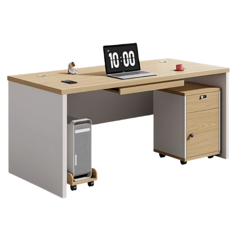 义尊 办公桌+柜 1.2米 张