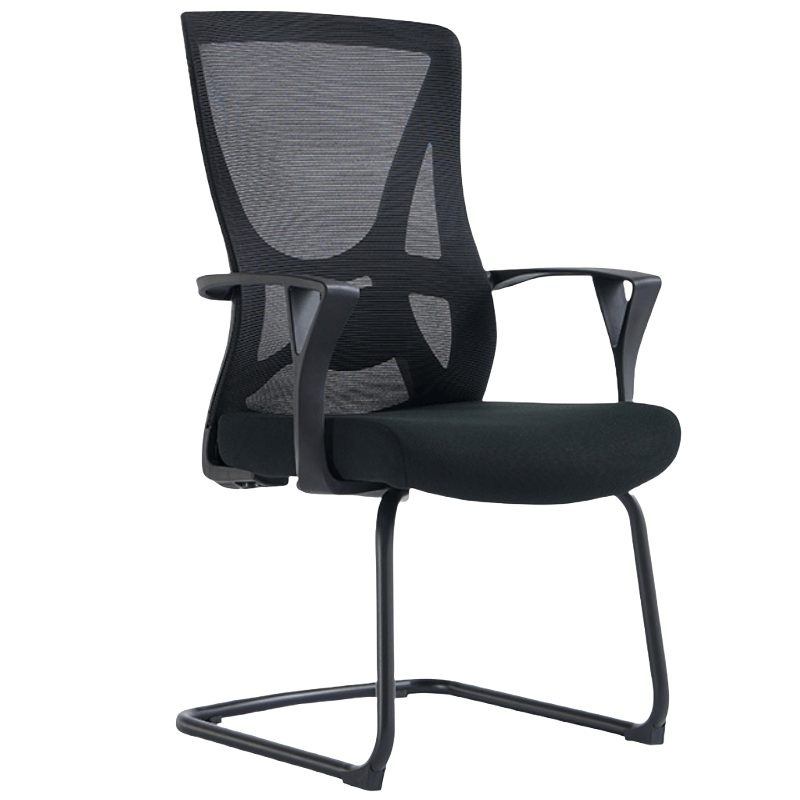 豫龙都会议椅弓形椅把