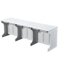 指臣电脑翻转桌三人桌台