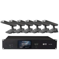 惠度(HuiDu)BA-7820有线手拉手会议麦克风桌面式摄像自动跟踪远距拾音工程讨论表决智能方管款一拖六