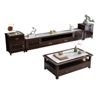 豫龙都 电视柜+边柜茶几 岩板款 套