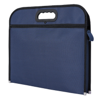 凌美盛 办公文件袋 会议袋 B4 蓝色 WJD-02/个