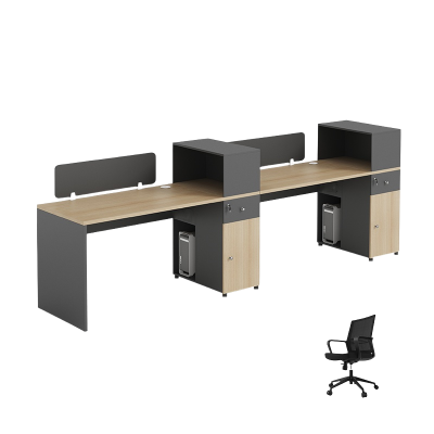 锁匠 屏风办公桌300cm+2椅组