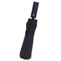 旭目竹 黑胶防晒两用自动折叠伞黑色 10骨 把