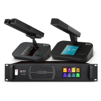 惠度(HuiDu)QH-8860专业有线手拉手会议话筒阵列讨论型智能数字麦克风大型政企会议方管话筒会议主机