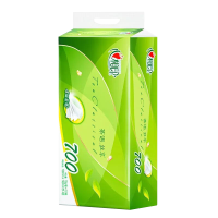 心相印卷纸卫生纸茶语四层擦手纸70g*10卷*1提RW710