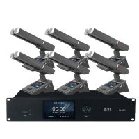 惠度(HuiDu)BA-8820S专业有线手拉手会议麦克风摄像自动跟踪远距拾音表决智能双方管电容麦双方管一拖八