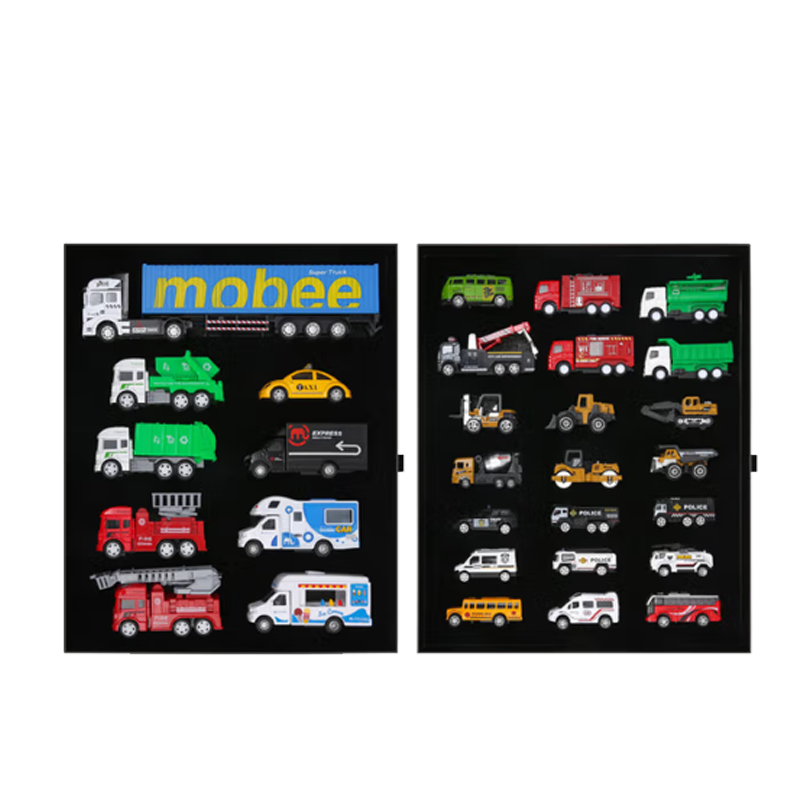 mobee/莫贝 工程车礼盒城市系列30辆男孩礼物玩具