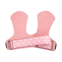 劳拉之星 0793 牛皮护掌硬拉助力带女引体向上健身手套单杠防滑护腕