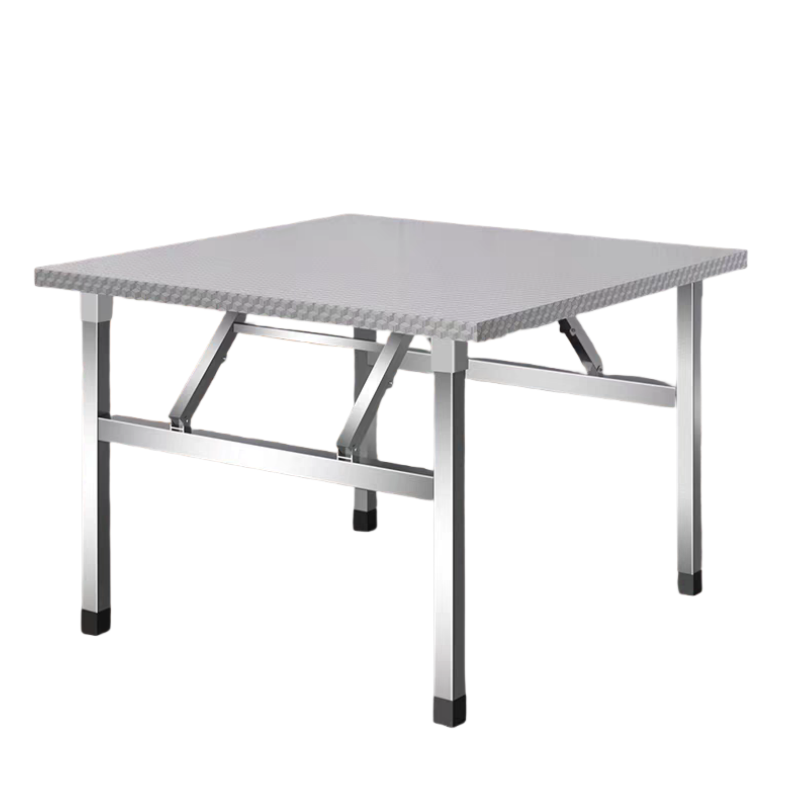 蕃蒂不锈钢餐桌0.9米张