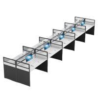 悦兴诚屏风办公桌十人张