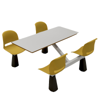 圣承启 快餐桌 四人张