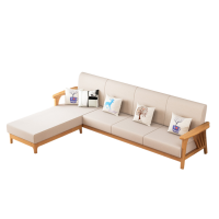 智叶舟实木沙发280*76.5*82cm(4+脚踏)套