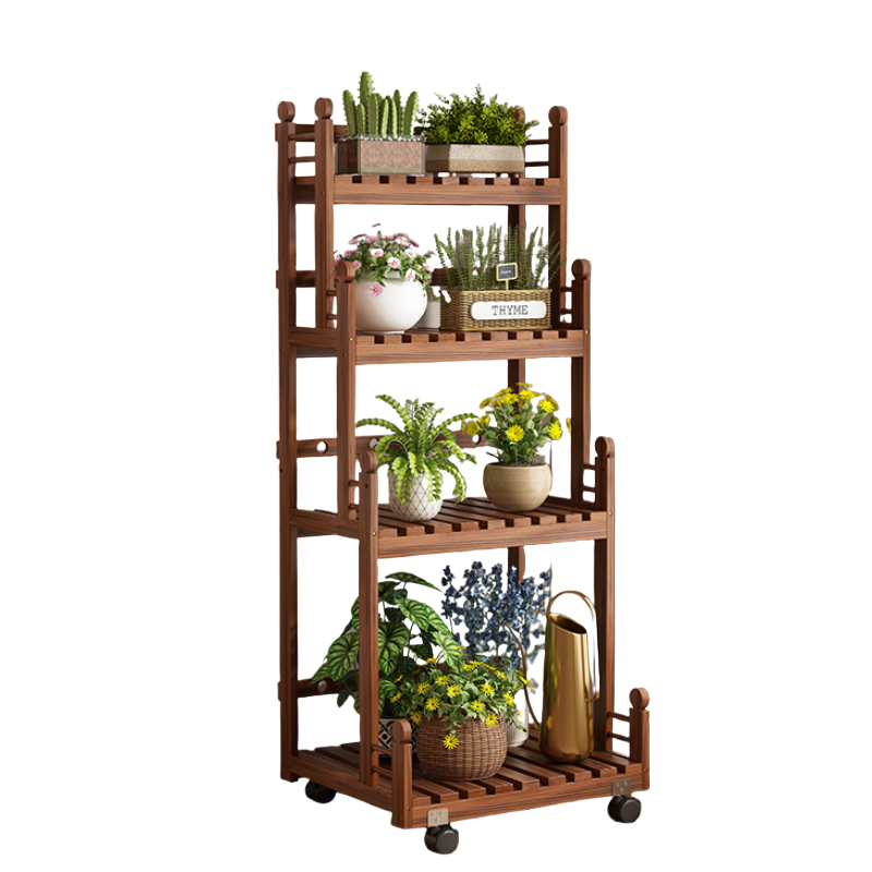 铭思达可移动花架四层50cm个