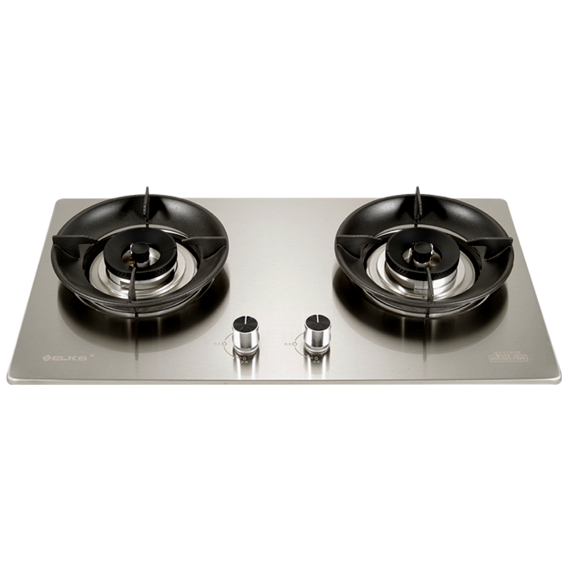 ELKS燃气灶EL8132 家用台嵌两用灶具 不锈钢面板 纯铜火盖