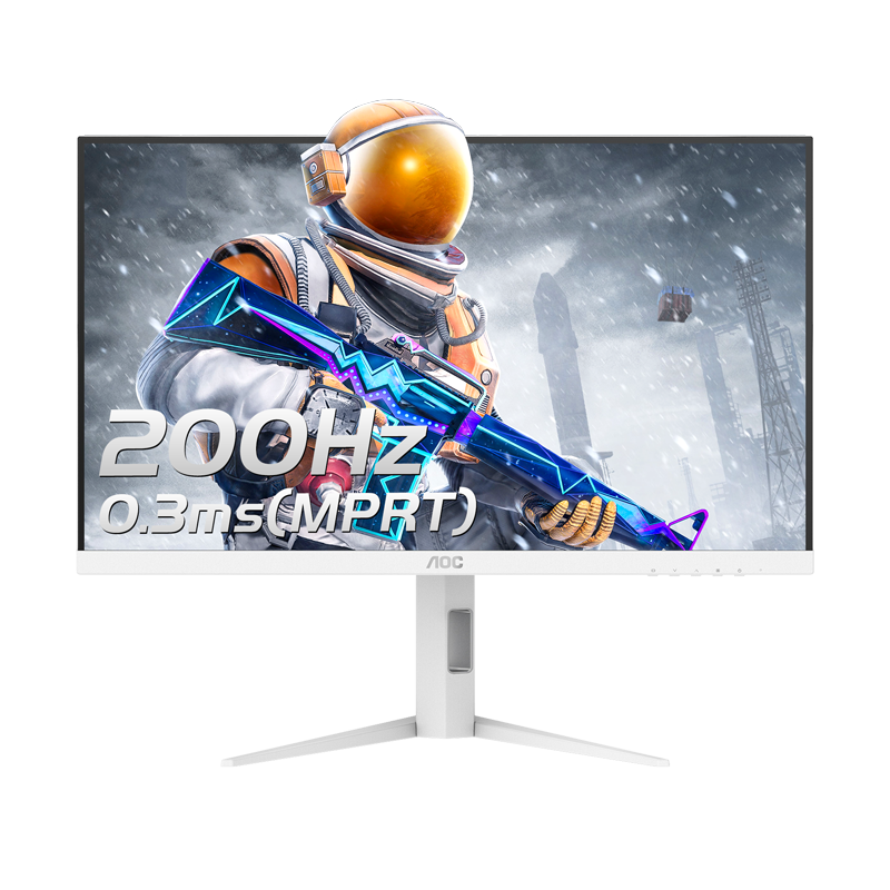 AOC27英寸2K高清200Hz电竞IPS白色电脑显示器Q27G4/WS屏幕180hz24