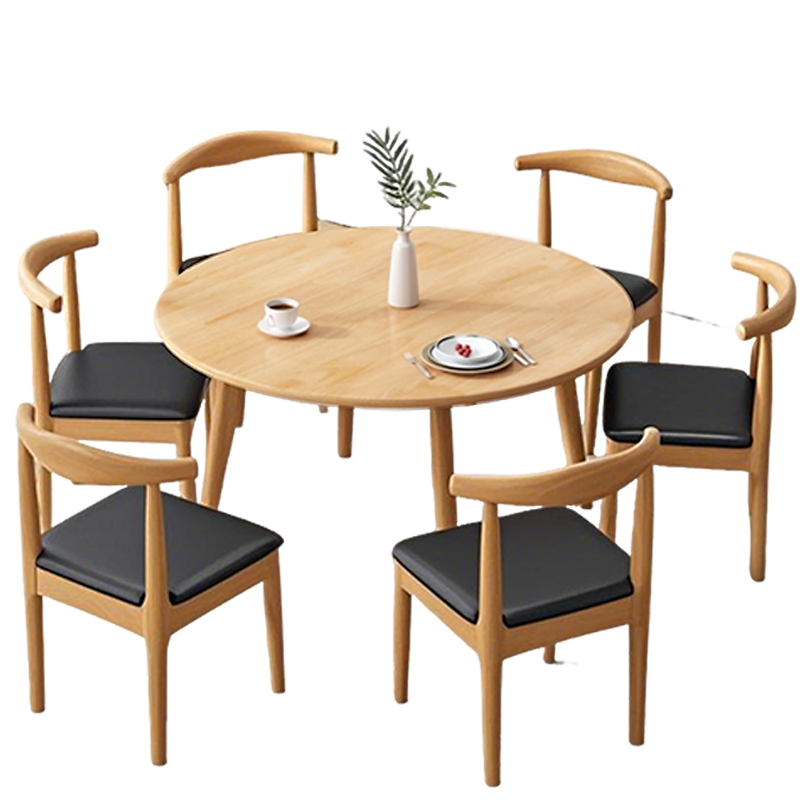 筑亮 家用餐桌椅 SN100-6Y 套