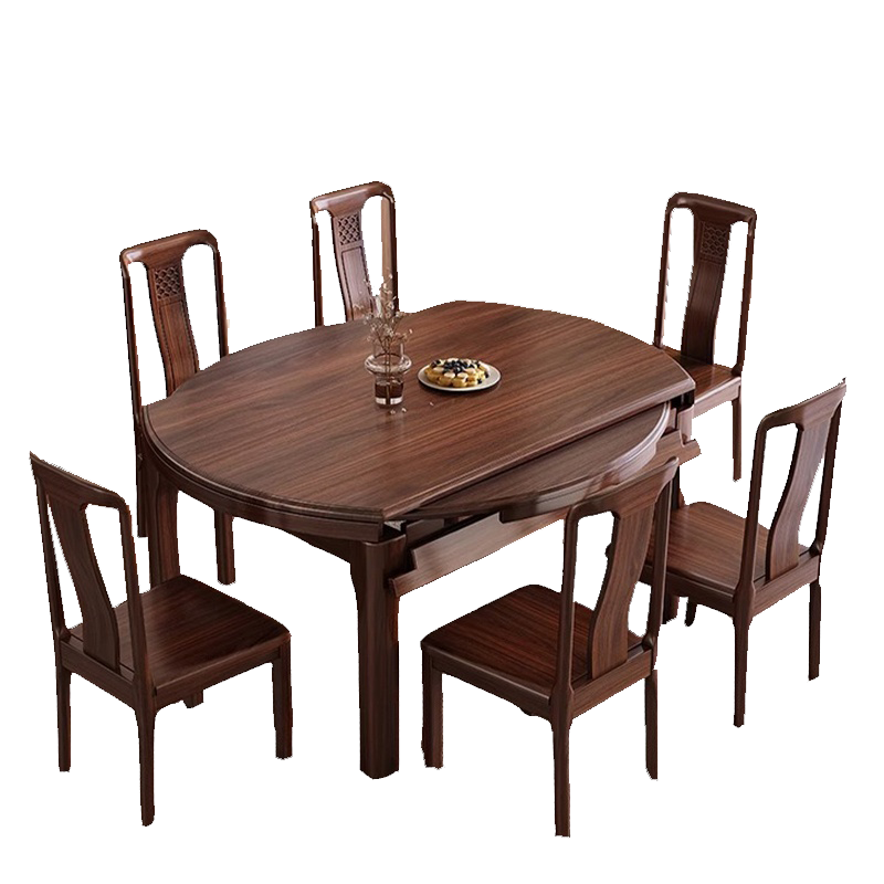 圣承启圆桌餐桌10椅1.2m张