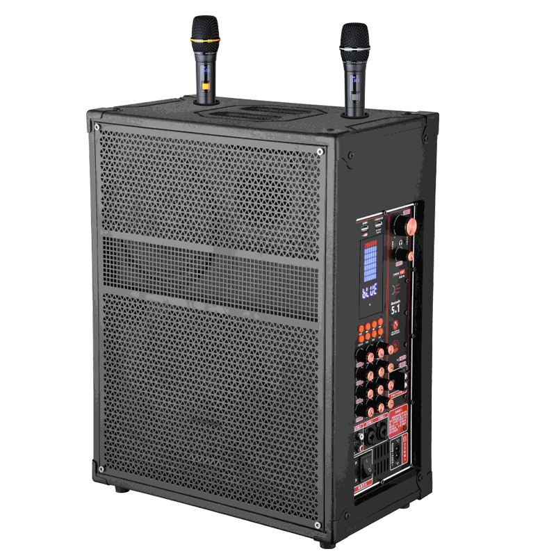 润普Runpu会议音频扩声 三分频10英寸低音卡拉OK户外演出活动野外作训带话筒拉杆音箱RP-S-LGP10F