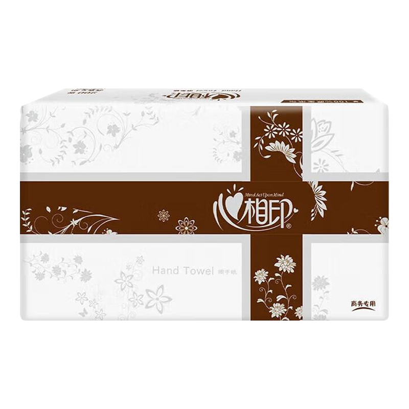 心相印抽纸擦手纸抽取式卫生纸无尘屑更干净1层200抽*1包CS005