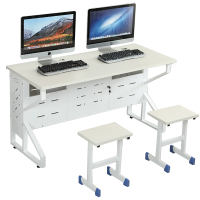筑亮 钢木电脑桌 B140+2椅 套