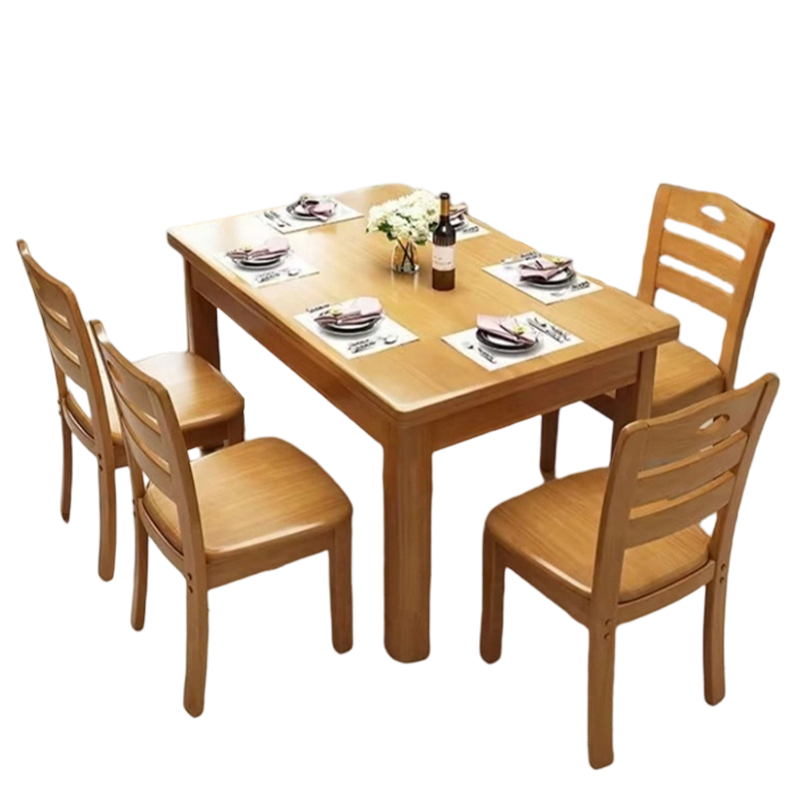 筑亮 实木桌椅 ZY120-4Y 套