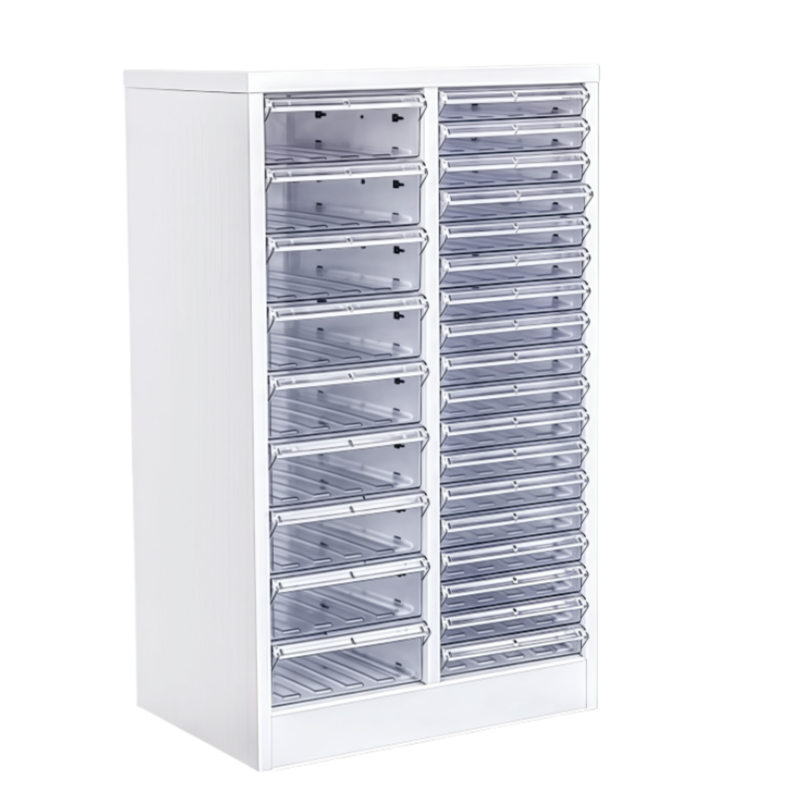 义尊 文件柜 白色27抽 台