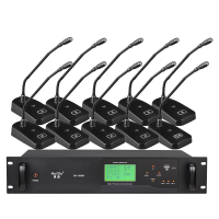 惠度(HuiDu)BK-690M专业有线手拉手麦克风大小型工程会议话筒多功能厅桌面方管话筒一拖四