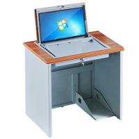 指臣电脑翻转桌单人台