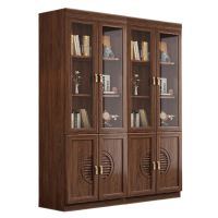 智叶舟实木办公柜四门1490*372*1940mm台