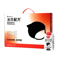 隔壁刘奶奶纯牛奶水牛配方小红帽儿童高钙奶200ml*10盒