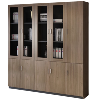 豫龙都落地书柜5门台