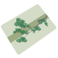 山之只 素雅青松玄关柜服务台桌垫可定制颜色 SZZ-D03 张