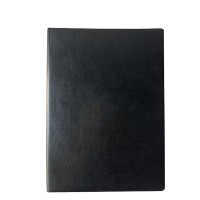 凌美盛 PU软皮面B5商务笔记本 18K记事本80克米黄纸17.3*24.6cm 100张63-18黑色 可定制印刷/本