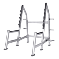 康力强商用开放式FWB09深蹲架专业杠铃架举重床综合训练架健身房器材