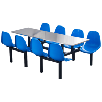 凌迪星职工餐桌2*0.6*0.75m套