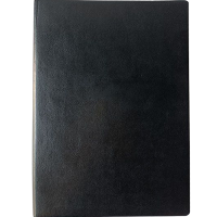 凌美盛 PU软皮面B5商务笔记本18K 80克米黄纸17.3*24.6cm 100张63-18-1黑色 可定制印刷/本