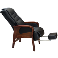 豫龙都 实木老板椅 带脚踏 把