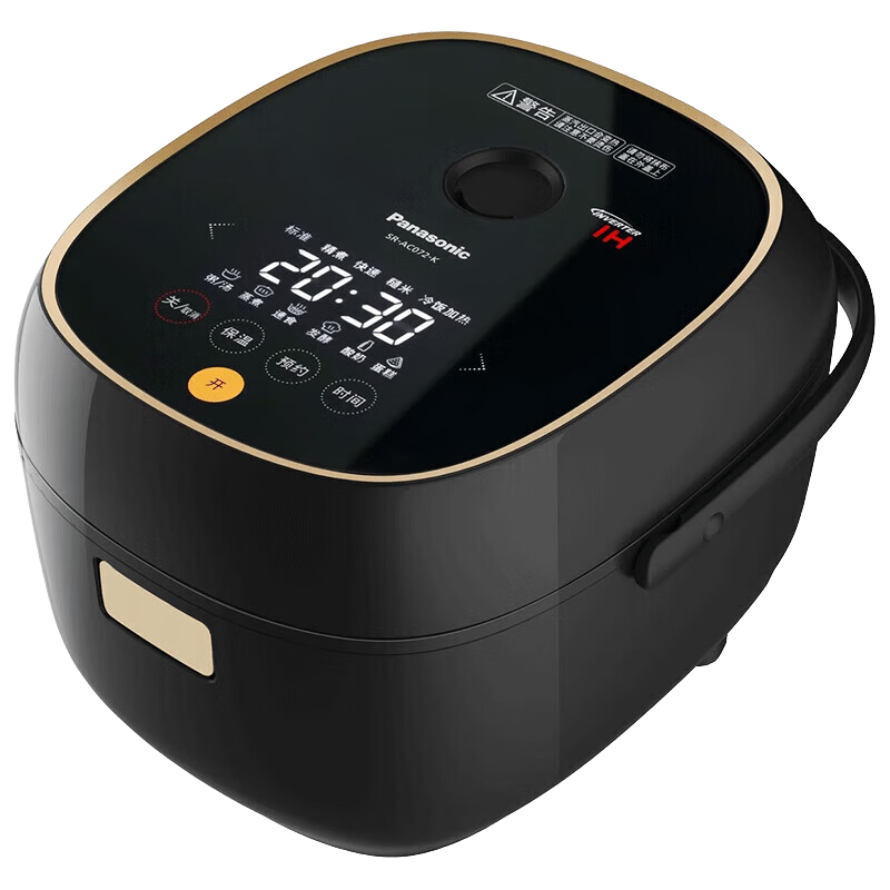 松下(Panasonic)电饭煲家用2-3人IH加热电饭锅小型多功能煮饭锅智能预约米量判定2.1升容量SR-AC072-
