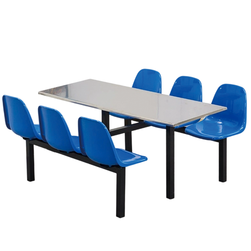 筑亮 食堂餐桌椅 160*60*75cm六人位 套