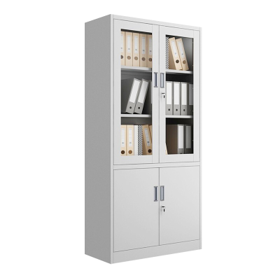 昇恒轩 文件柜四门带锁铁皮柜文件柜390mm*850mm*1800mm 组